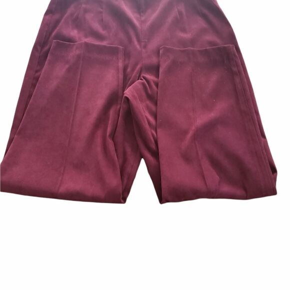 Plaza South Woman's Burgundy Pantsuit - Picture 3 of 16